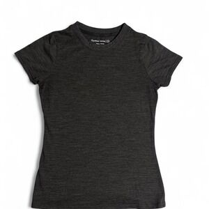 Outdoor Voices Merino Wool Performance T Shirt Womens XS Charcoal Gray